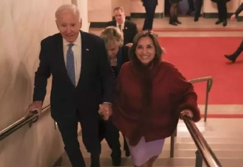 Dina Boluarte y Joe Biden