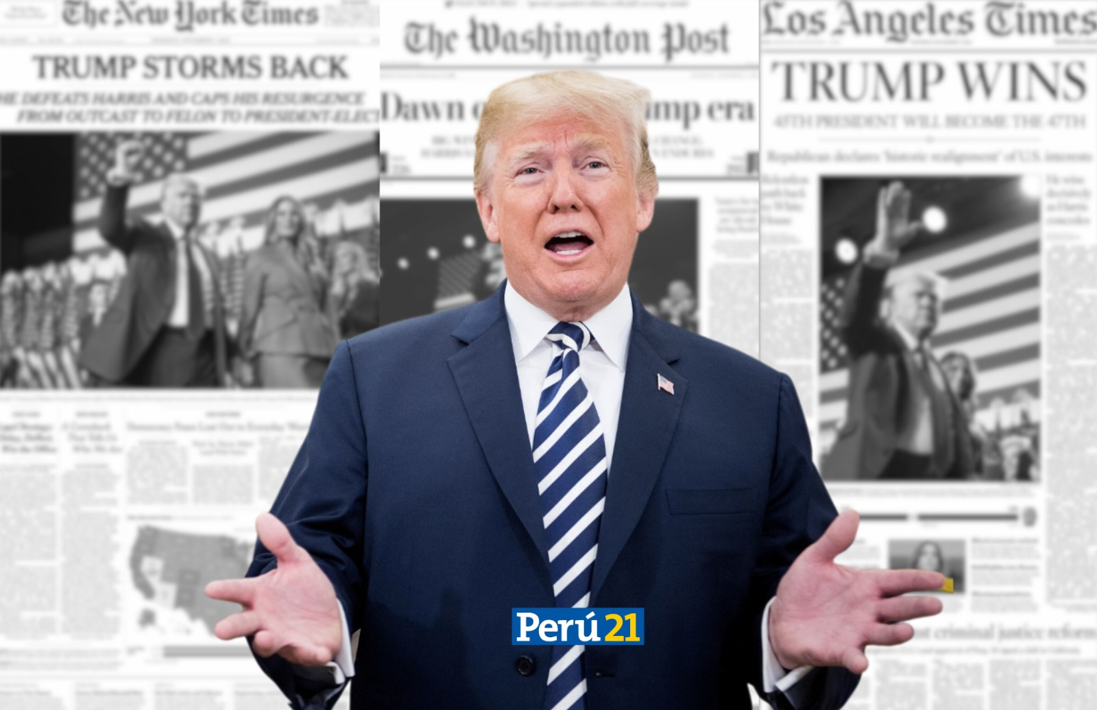 Donald Trump presidente Portadas medios EE.UU.