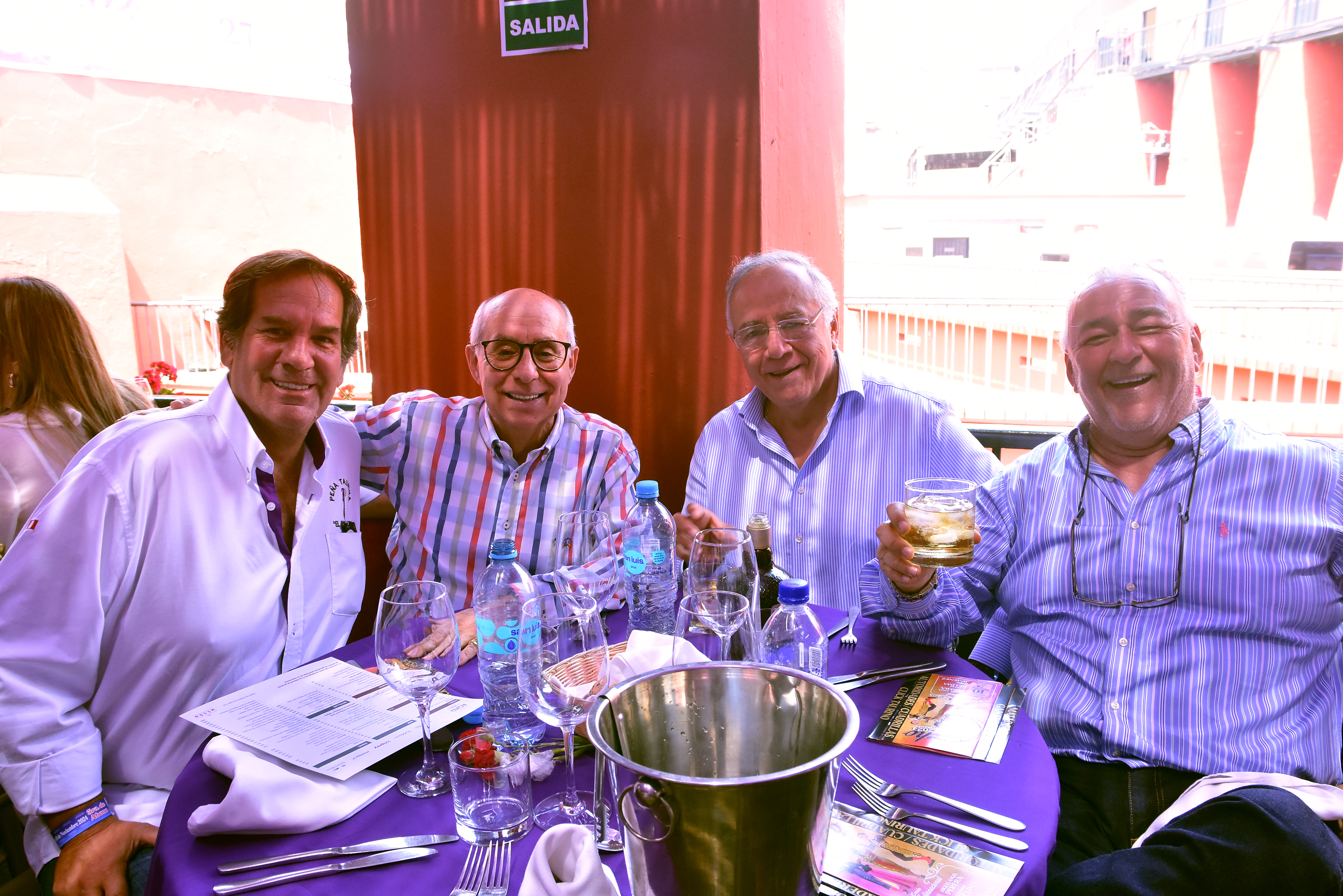 Jorge Gallastegui, Lucho Velarde, Carlos Elías y Carlos Cigala 