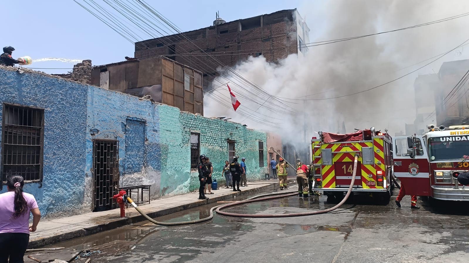 Incendio en Gamarra. 