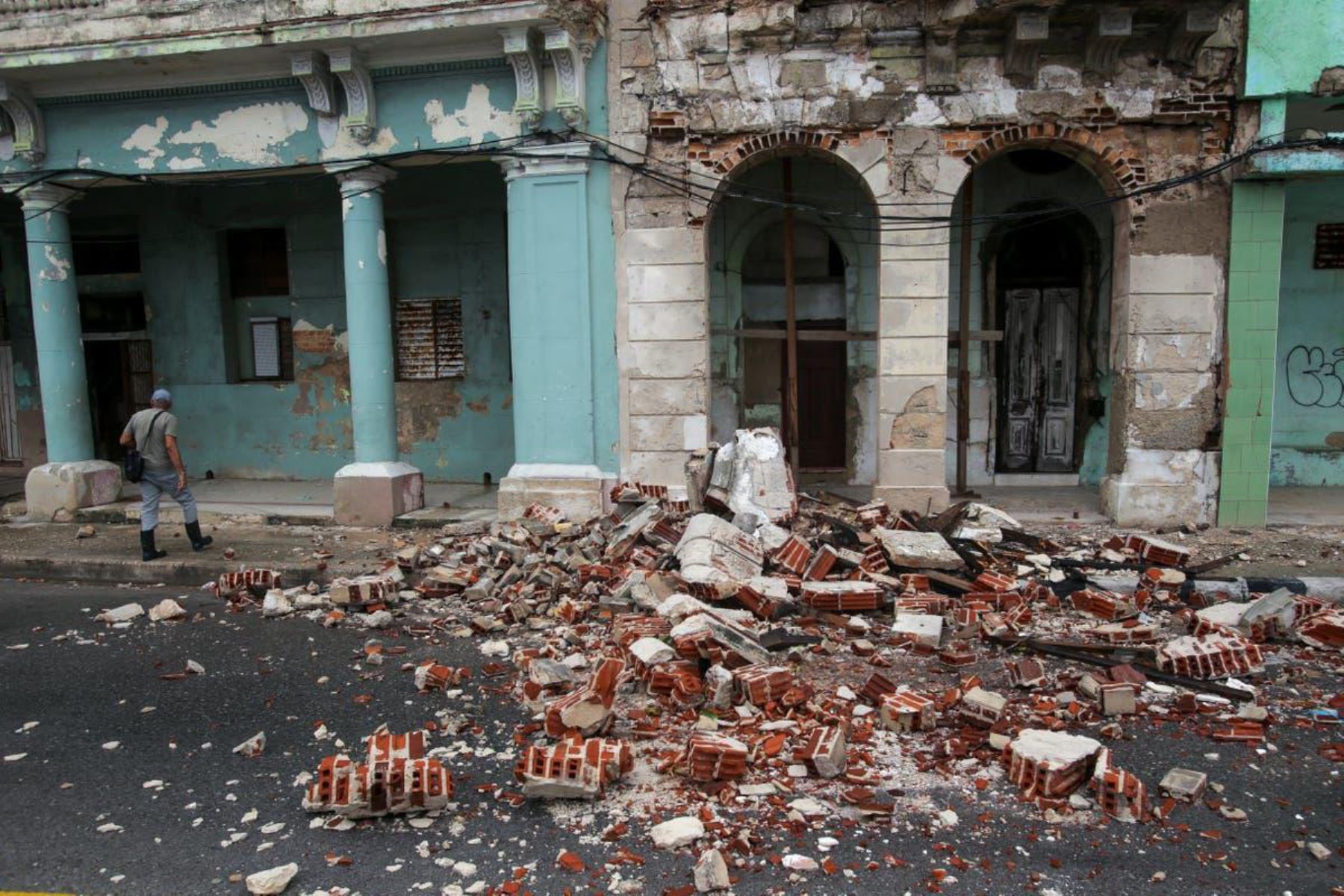 Sismo en Cuba. Foto: AFP