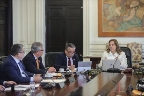 Dina Boluarte lidera Consejo de Ministros. (Foto: Andina)