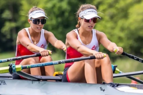 Alessia y Valeria Palacios lograron el mejor puesto peruano en remo