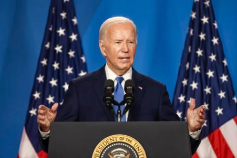 Joe Biden anuncia su retiro de la candidatura presidencial. 