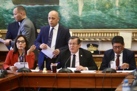 Sesión de Junta de Portavoces. (Foto: Congreso de la República)