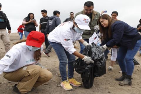 Recolectan más de 220 bolsas de residuos en jornada de limpieza en la Zona Arqueológica Armatambo – Morro Solar 