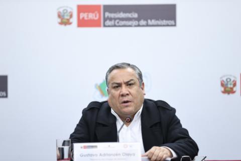 Presidente del Consejo de Ministros, Gustavo Adrianzén. (Foto: Presidencia del Consejo de Ministros)