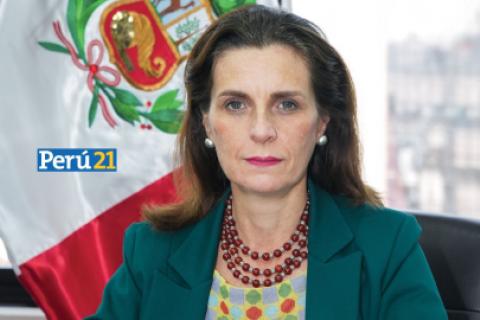 Ministra de Vivienda Hania Pérez de Cuellar