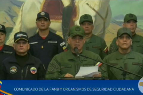 Fraude en Venezuela: Militares ratifican su apoyo a Nicolás Maduro