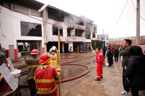 SINIESTRO. Emergencia se registró en corazón de zona industrial.