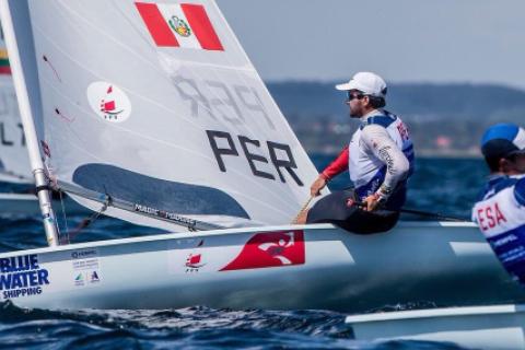 Stefano Peschiera en París 2024 (Foto: Sailing Energy).