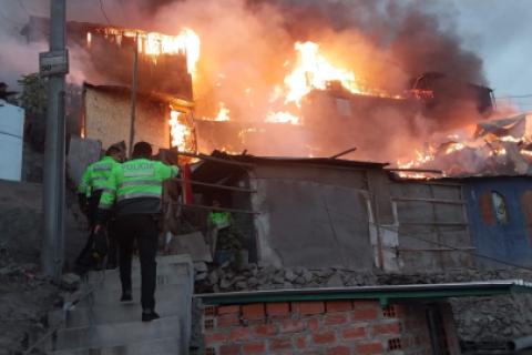 Incendio en San Juan de Lurigancho