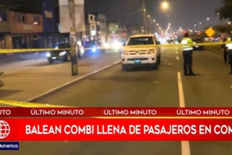 El conductor resultó muerto mientras que su compañero presenta una herida de bala en la oreja. 