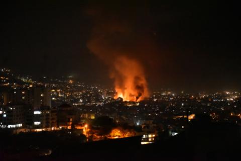 Bombardeo en Beirut