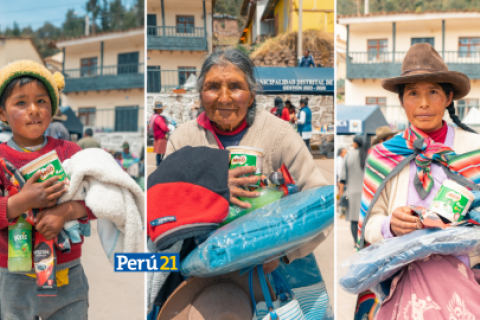 Campaña solidaria brinda ayuda a población afectada por heladas en Cusco  