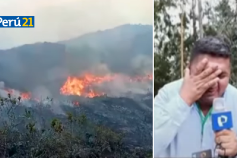 Reportero pide ayuda para mitigar incendios forestales en Amazonas