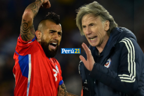 Arturo Vidal y Ricardo Gareca en la Selección de Chile