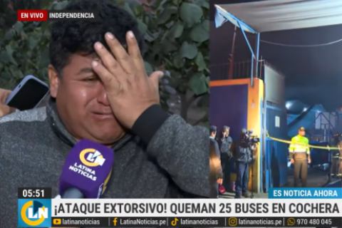 El conductor es uno de los afectados tras el incendio en cochera. 