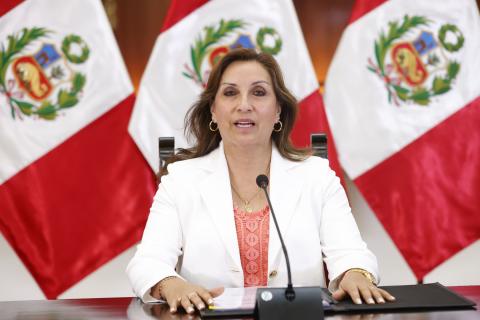 Dina Boluarte reafirmó el compromiso de su gobierno en la lucha contra la extorsión y la delincuencia organizada en Lima y Callao.