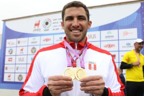 Nicolás Pacheco gana medalla de oro en Sudamericano de Tiro