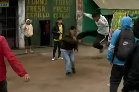 Pelea en la Panamericana Norte, en pleno paro de transportistas