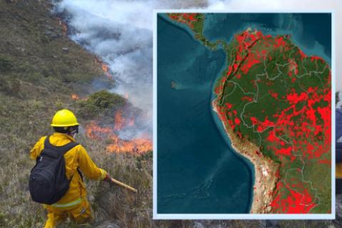 Incendios desde el cielo