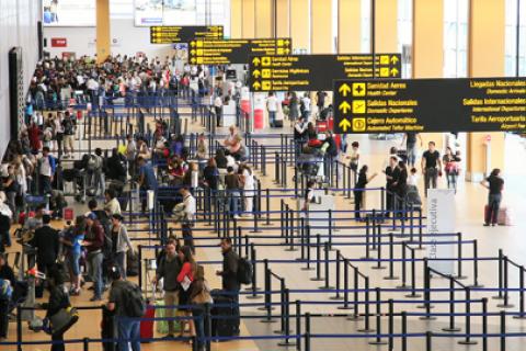 tráfico de pasajeros aeropuerto