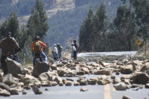 Bloqueos en Bolivia. Foto: Difusión