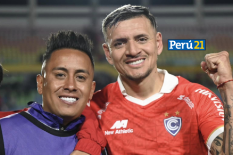 Christian Cueva y Carlos Garcés, jugadores de Cienciano