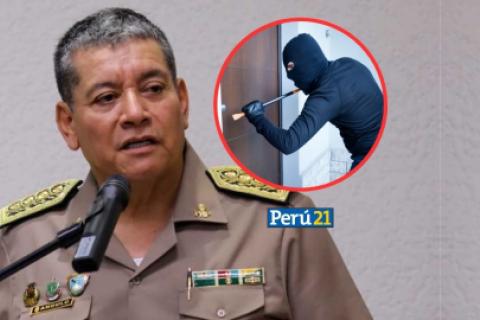 Comandante PNP Jorge Angulo denuncia robo de su casa