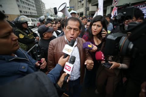 El último paro registrado en Lima fue coordinado con el dirigente de transportistas, Martín Valeriano. (Foto: GEC)