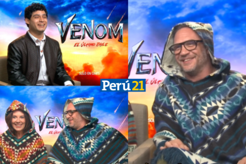 Tom Hardy se emociona por su poncho peruano