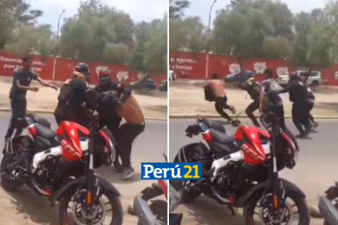 ladrón enfrenta policía