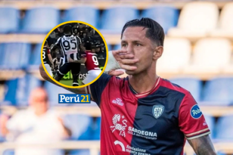 Lapadula se volvió a golpear la nariz en un partido