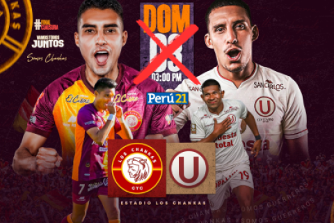 Los Chankas vs Universitario está programado para el domingo a las 3pm