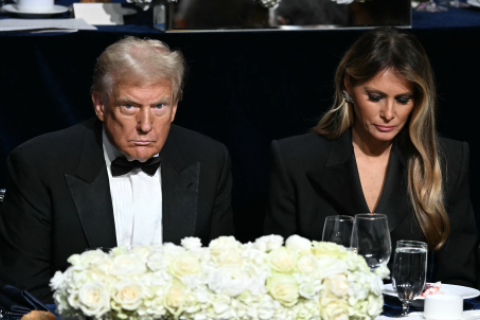 Melania y Donald Trump. FoTO: AFP