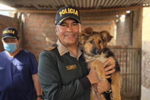 Policías atendieron a animalitos.