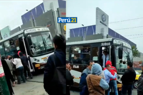 Tensión en cruce de avenidas Angamos y Tomás Marsano en Surquillo