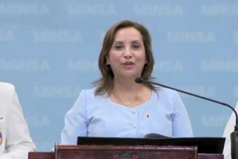 Dina Boluarte arremete contra el Ministerio Público. (Captura Canal N)