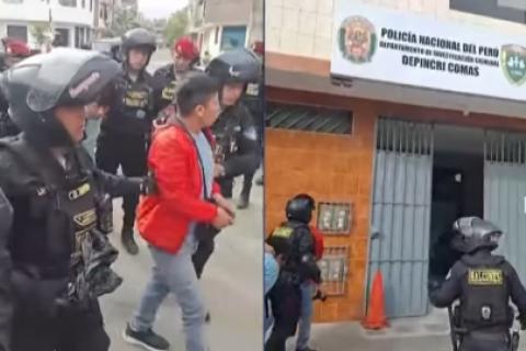 Delincuentes que robaron heladería y secuestraron a familia en Comas fueron detenidos