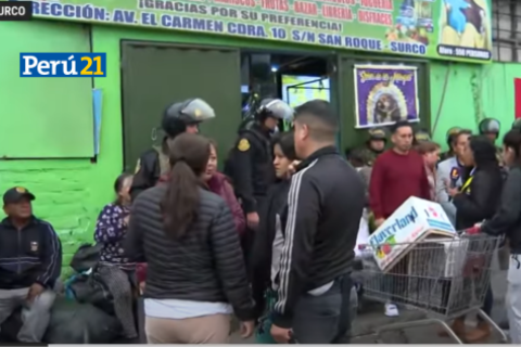 Desalojo de comerciantes en Surco por Vía Expresa Su