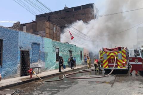 Incendio en Gamarra. 