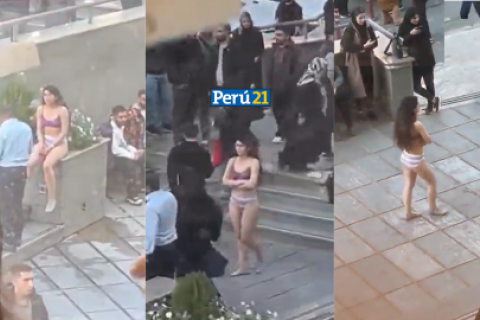 Mujer iraní se desnuda como protesta