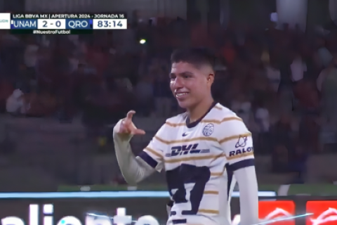 Piero Quispe anotó su segundo gol de la temporada con Pumas UNAM