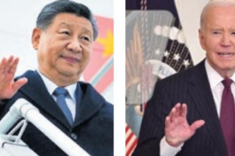 Xi Jinping y Joe Biden