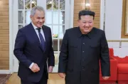 Kim Jong-un recibió en Pyongyang a Serguéi Shoigú. | Foto: AFP