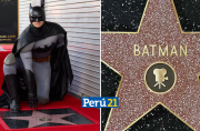 Batman recibió su estrella en el Paseo de la Fama de Hollywood.