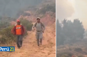 Incendio forestal en Ayacucho