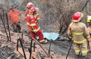 Víctima del incendio forestal en Áncash