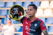 Lapadula se volvió a golpear la nariz en un partido